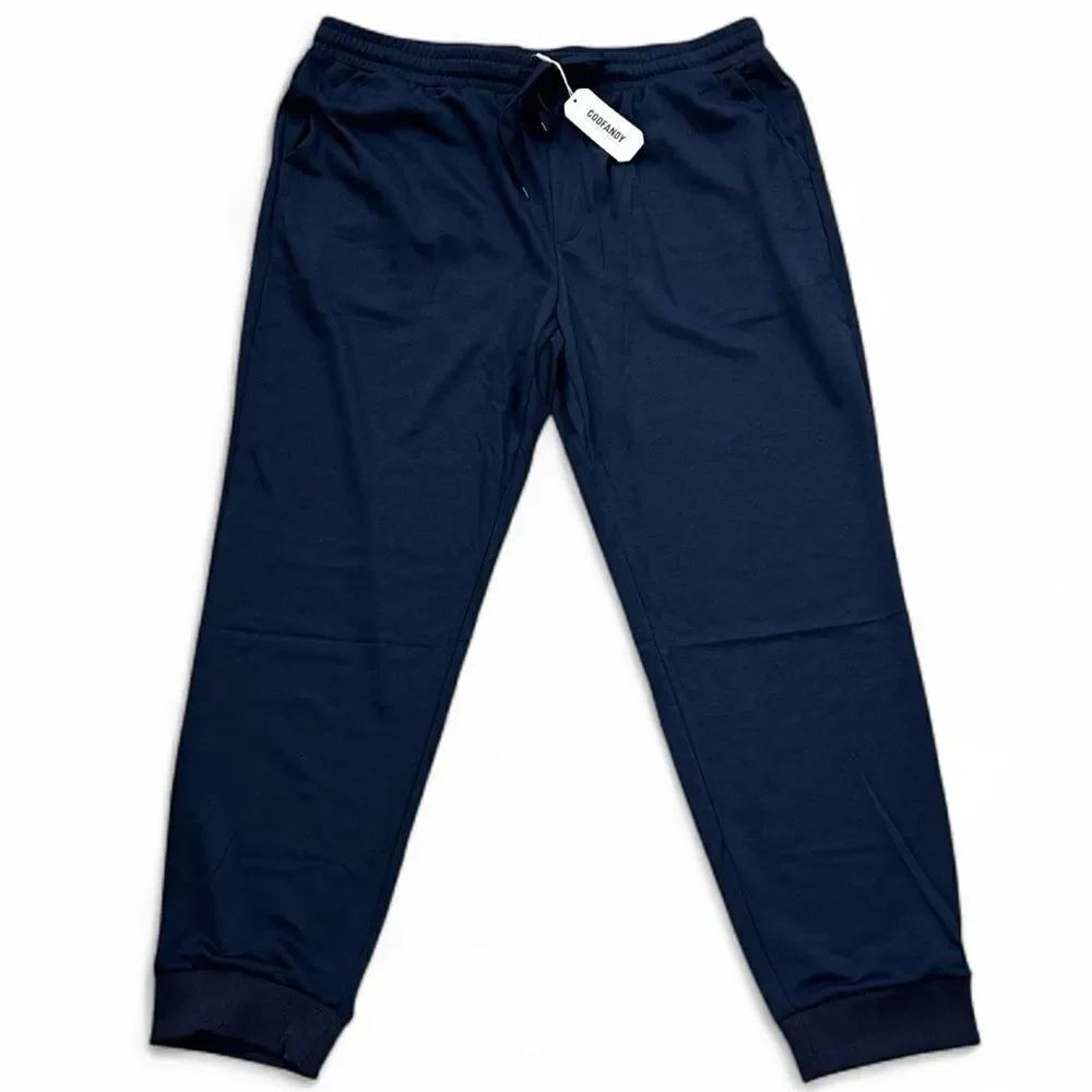 NEW Coofandy Mens Navy Blue Joggers